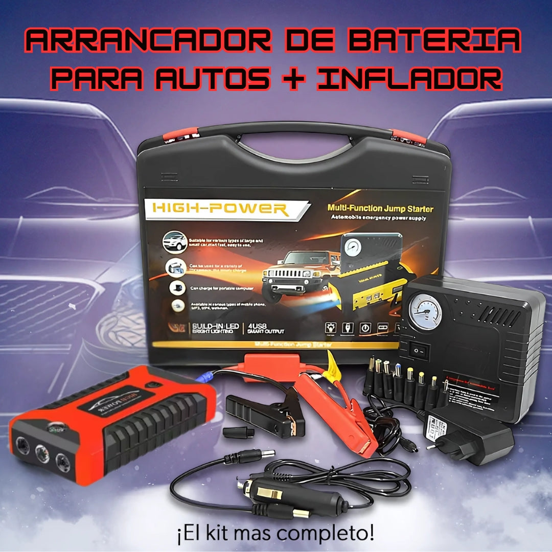 Arrancador de autos + Inflador de llantas